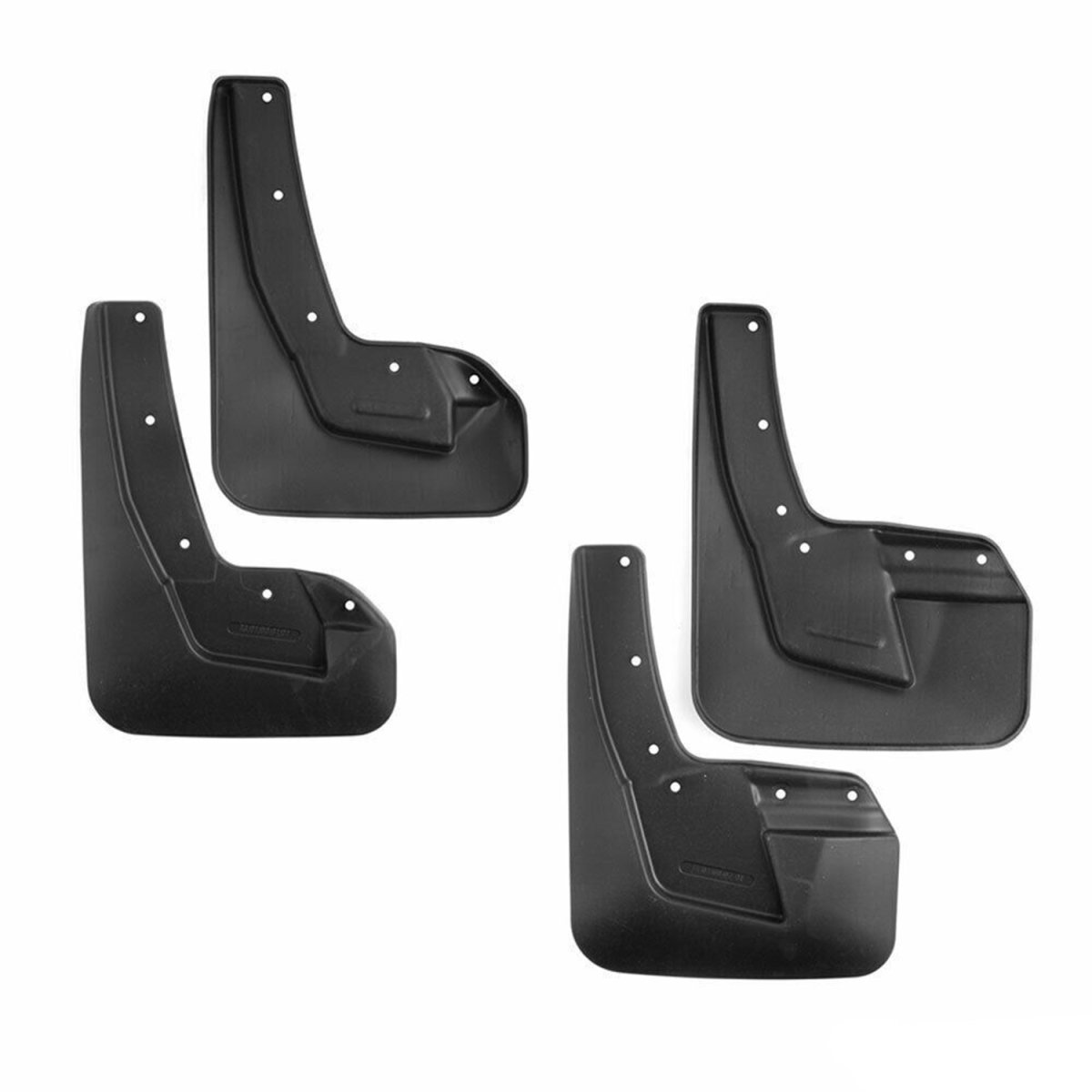 Dodge Ram 3500 Mudflaps - Front + Rear - Omac - Black - '09-'18